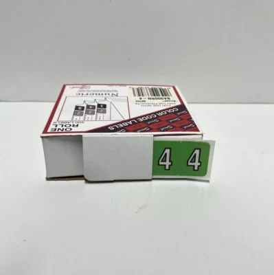 SMEAD BA300RN - 4 Numeric Color Code Green End Tab - 500 Labels per Roll 66704 - Image 1 of 2