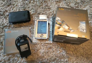 PalmOne LifeDrive Palm One PDA Organizer Handheld komplett, top Zustand! - Photo 1/5