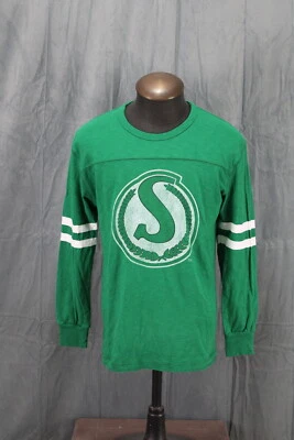 Camisa Saskatchewan Roughrider - Logo Clásico Manga Larga - Para Hombre Mediana Foto 1 de 4