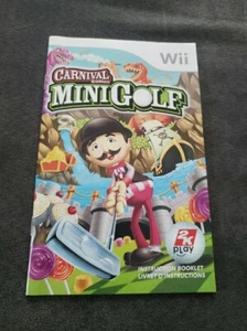 Carnival Games Mini Golf- Nintendo Wii - Manual Only - VG-NM Condition - Eng/FR - Foto 1 di 2