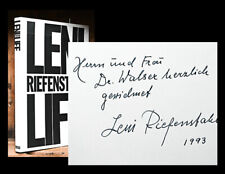 1992 Leni Riefenstahl Life mit Widmung Signed Dedication Eiko Ishioka