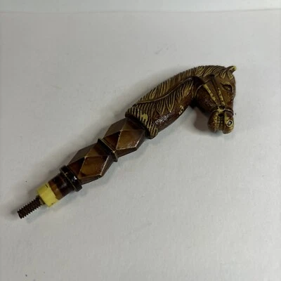 Vintage Horse Head Cane Handle MCM Resin Plastic T173 - Image 1 of 4