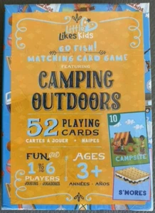 Little Likes Kids - Camping Outdoors Go Fish Card Game - Classic Family (Sealed) - Picture 1 of 4