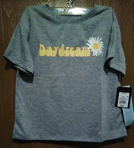 Art Class Youth Girls Gray Daydream Daisy T Shirt Size Large 10/12 New - Picture 1 of 4