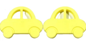 Lil' Jumbl BPA Free Baby Teething Car Toy TR001 Yellow LOT OF 2 - Picture 1 of 4