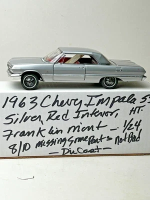 Franklin Mint 1/24 Scale Diecast 1963 Chevrolet Impala SS, Read - Image 1 of 4