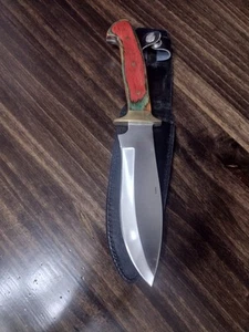 FROST CUTLERY  13 INCH BOWIE KNIFE *USED* with sheath  - Picture 1 of 5