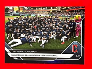Guardians Win AL Central 2025 Topps NOW 795 Black 04/10 Jose Ramirez Steven Kwan - Picture 1 of 2