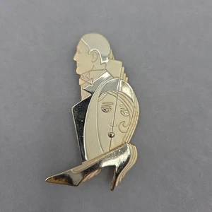 Vintage seltene AJC signierte Brosche "Die Frau mit dem Stiletto" Pablo Picasso Absatz Gold - Bild 1 von 5