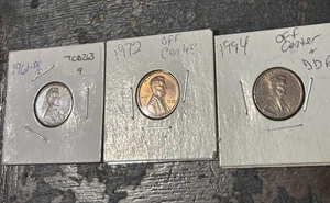1961- D/D, 1972- Off Center & 1994 Off Center & DDR Lincoln Pennies  - Picture 1 of 2