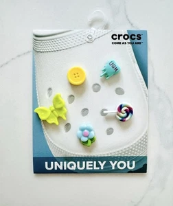 CROCS Jibbitz Shoe Charms UGH Acrylic 5 Pack - Uniquely You - Picture 1 of 2
