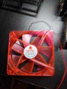 Coolmax 140mm Fan 1425L12S 0.30V 12VDC RED LED Case Fan 2-Pin 4-Pin Molex - Picture 1 of 1