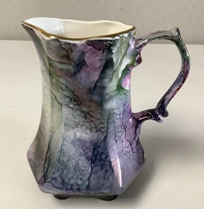 Helen Bull Hand Painted Lustreware Hexagonal Jug - Picture 1 of 8