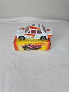 Vintage Neu 1972 Matchbox weiß Fiat Abarth #09 - Bild 1 von 5