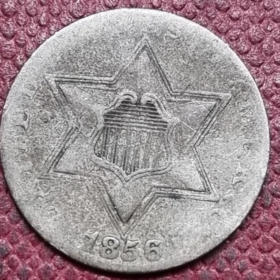 1856 Three Cent Piece 3c Silver Trime Better Grade #95986 - Image 1 of 2