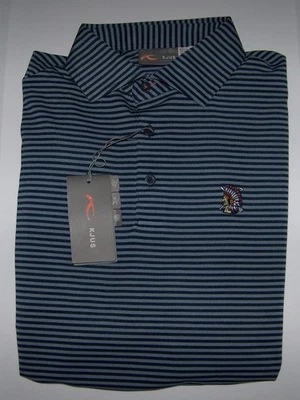 NUEVO KJUS Poliéster Spandex Golf Polo SHINNECOCK HILLS CLUB DE GOLF 50 M Azul Foto 1 de 4