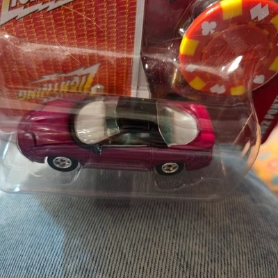Johnny Lightning 02 2002 Pontiac Firebird WS-6 Poker Car +Poker Chip NEW in box - Image 1 of 3