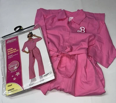 Barbie Película Rosa Power Mono Disfraz Niñas Talla Mediana 8 10 Espíritu Halloween Foto 1 de 4