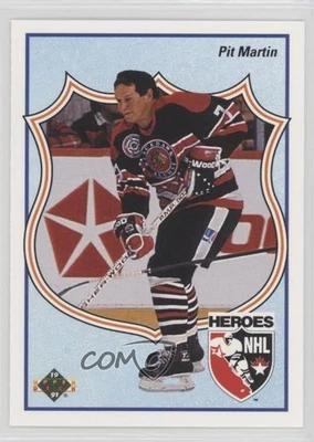 1990-91 Upper Deck Heroes of the NHL French Pit Martin #513 - Image 1 of 3