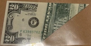 FOLD ERROR 1969B $20 Dollar Bill Crisp UNC - Picture 1 of 2