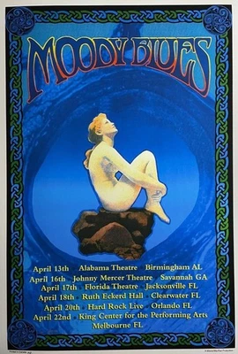Moody Blues - Póster de la gira 2001 - "Primera edición original" - Firmado por Bob Masse Foto 1 de 2
