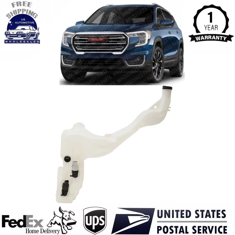 Washer Reservoir with Washer Pump Cap and Fluid Sensor For 2018-2022 GMC Terrain Foto 1 de 4