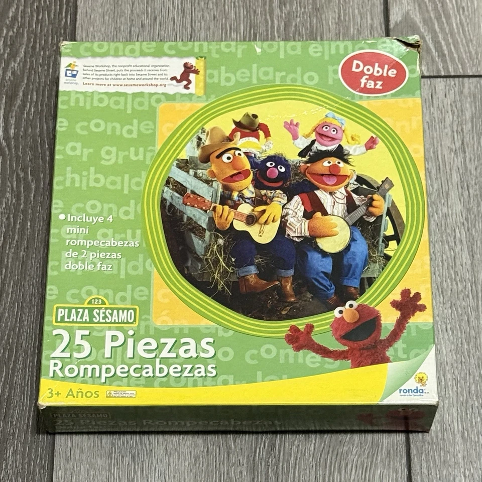 Plaza Sesamo 25 Piezas Rompecabezas VTG Sesame Street Puzzle In Spanish RARE - Image 1 of 4