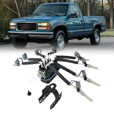 Fuel Spider Injector Set For 1996-2002 GMC Savana 3500 V8 5.7L FJ504 93441235 — 第 1/4 张图片