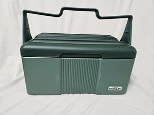 Vintage Stanley Aladdin Kühlbox grün isoliert geteilt Brotdose - ohne Thermoskanne - Bild 1 von 12