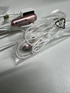 Genuine Sony Ericsson HPM-70 Mic Adapater Pink& white Headphone Free Postage - Picture 1 of 4