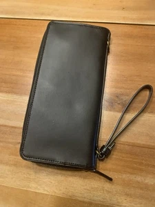 Western Black Hair On Leather Wristlet Gap - Picture 1 of 7