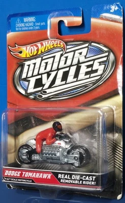 HOT WHEELS Dodge Tomahawk Motorcycle Motorcycles Series with Rider Wear on Card - Image 1 of 4