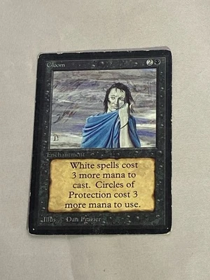 MTG Gloom Beta Magic the Gathering - Image 1 of 2