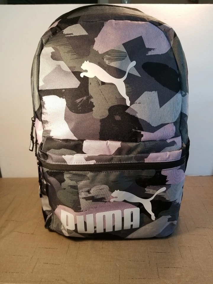 Mochila Puma púrpura/negro/gris camuflaje 18,5 pulgadas Foto 1 de 4