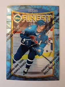 1994-95 Topps Finest Joe Sakic #69 Quebec Nordiques