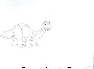 LAND BEFORE TIME DRAWING OF LITTLEFOOT 111122-L35 BURGER KING COMMERCIAL
