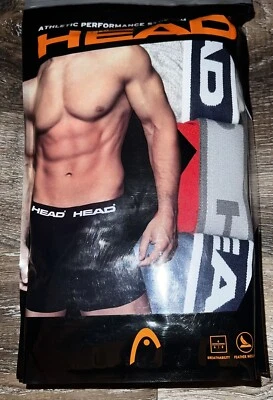 Cabeza ~ 3 pares de calzoncillos boxer para hombre ropa interior mezcla de poliéster elásticos grandes ~ 3XL Foto 1 de 3