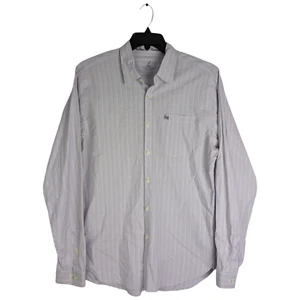 Camicia uomo 7 for all Mankind taglia large manica lunga abbottonata cotone viola - Foto 1 di 5