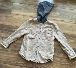 M&S Tan Coloured Shackets / Hooded Jacket Aged 8-9 Years - Picture 1 of 7
