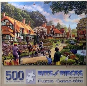 Rural Life Steve Crisp 500 pc Jigsaw Puzzle 18" X 24" Bits & Pieces #44738 - Picture 1 of 1