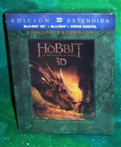 NEW HOBBIT DESOLATION OF SMAUG EXTENDED EDITION 2D 3D BLU RAY MOVIE 2013 MEXICO - Picture 1 of 3