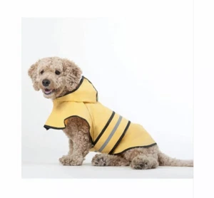 Fashion Pet - Rainy Days Slicker - Giallo - Large - Riflettente Nuovo con etichette - Foto 1 di 2