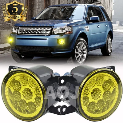 Left Right Bumper Yellow Fog Lamp For Land Rover LR2 LR4 Range Rover L322 Sport Foto 1 de 4