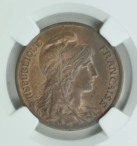 France 1900 5 Centimes NGC MS62 BN - Picture 1 of 4