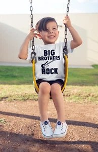 Big BrotherS Rock Shirt - Personalized Shirt - Big Bro Announcement Tee - Picture 1 of 2