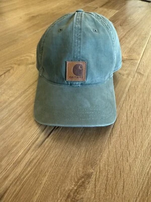 Sombrero ajustable Carhartt de lona verde oliva excelente Foto 1 de 4