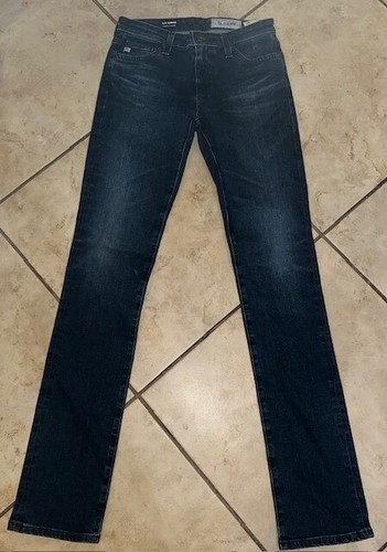 ESSENTIALS NUOVO! $198 AG JEANS THE HARPER ESSENTIAL JEANS GAMBA DRITTA TAGLIA 25