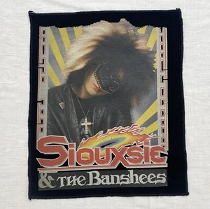 SIOUXSIE AND THE BANSHEES 1987 printed back patch - Picture 1 of 4