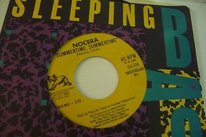 NOCERA 45T SUMMERTIME,SUMMERTIME RADIO MIX/ CLUB MIX. SLEEPING BAG RECORDS. - Imagen 1 de 2