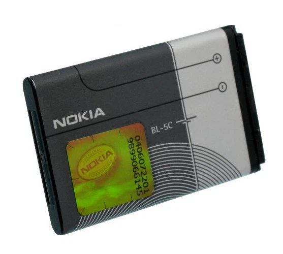 BL-5C Originale Nokia LI-ION 1020mAh Batteria 2626/2710 Navigazione Edition